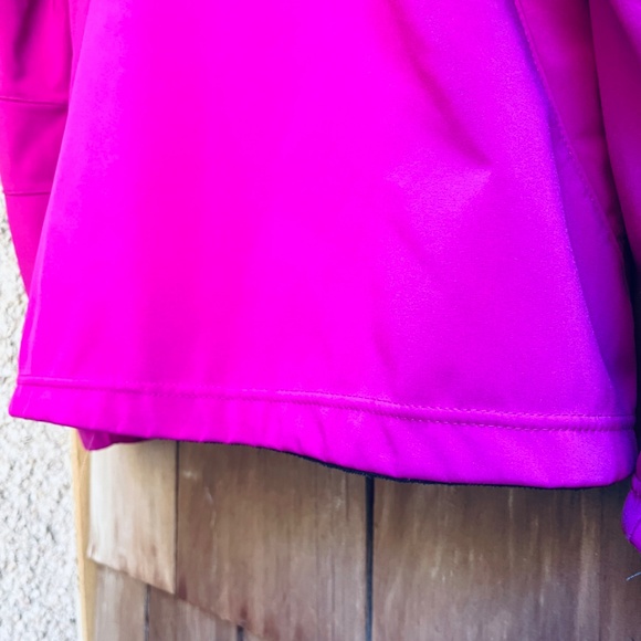 North End Three-Layer Fleece Jacket Soft Fuchsia Embroidered Squamish Valley L - Picture 16 of 16